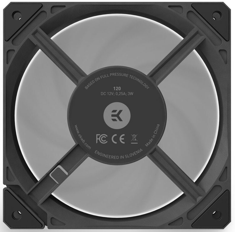 EKWB - Ventilador EKWB Loop Fan FPT 120 (550-2300rpm) Negro