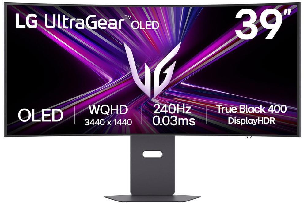 LG - Monitor Curvo Gaming LG UltrGear 39" 34GX90SA OLED WQHD 240Hz 0.03ms G-Sync Compatible Smart webOS