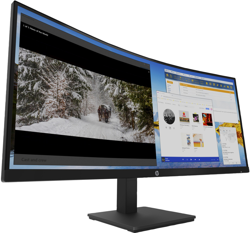 HP - Monitor HP Curvo 34" M34D VA WQHD 100Hz 5ms USB-C (65W) c/Altavoces