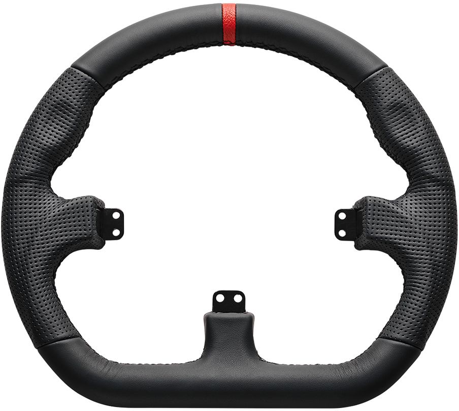 Asetek SimSports - Asetek SimSports GT Rim - Closed D, Leder - schwarz