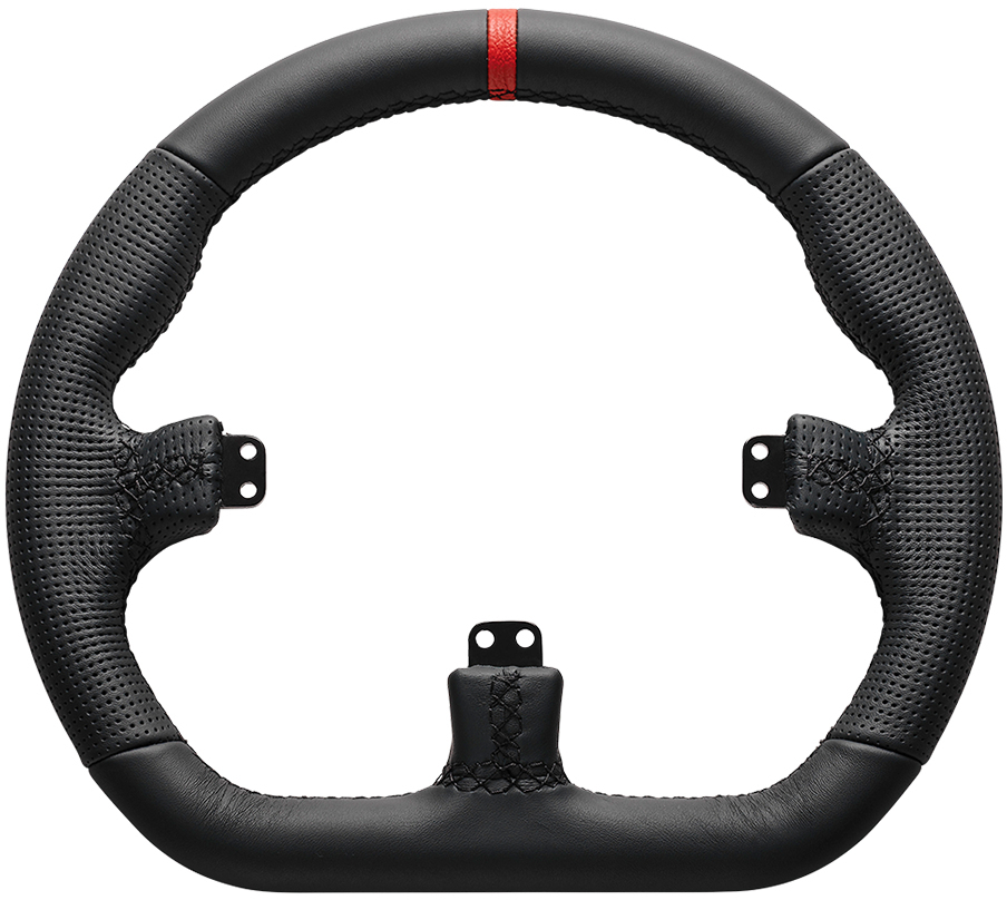 Asetek SimSports - Asetek SimSports GT Rim - Closed D, Leder - schwarz