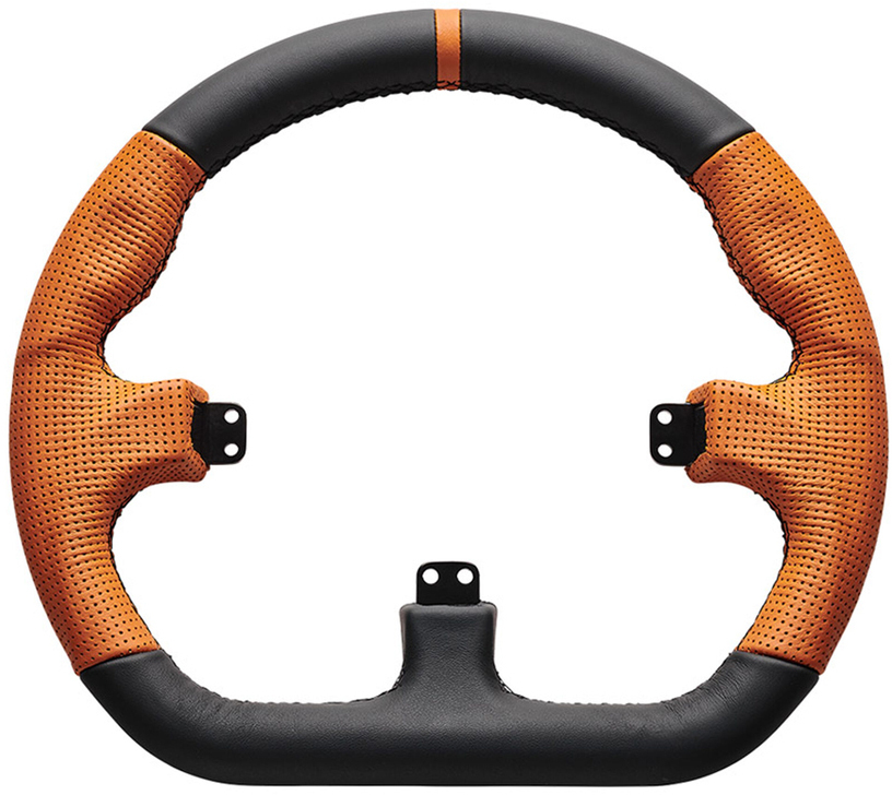 Asetek SimSports - Asetek SimSports GT Rim - Closed D, Leder - orange