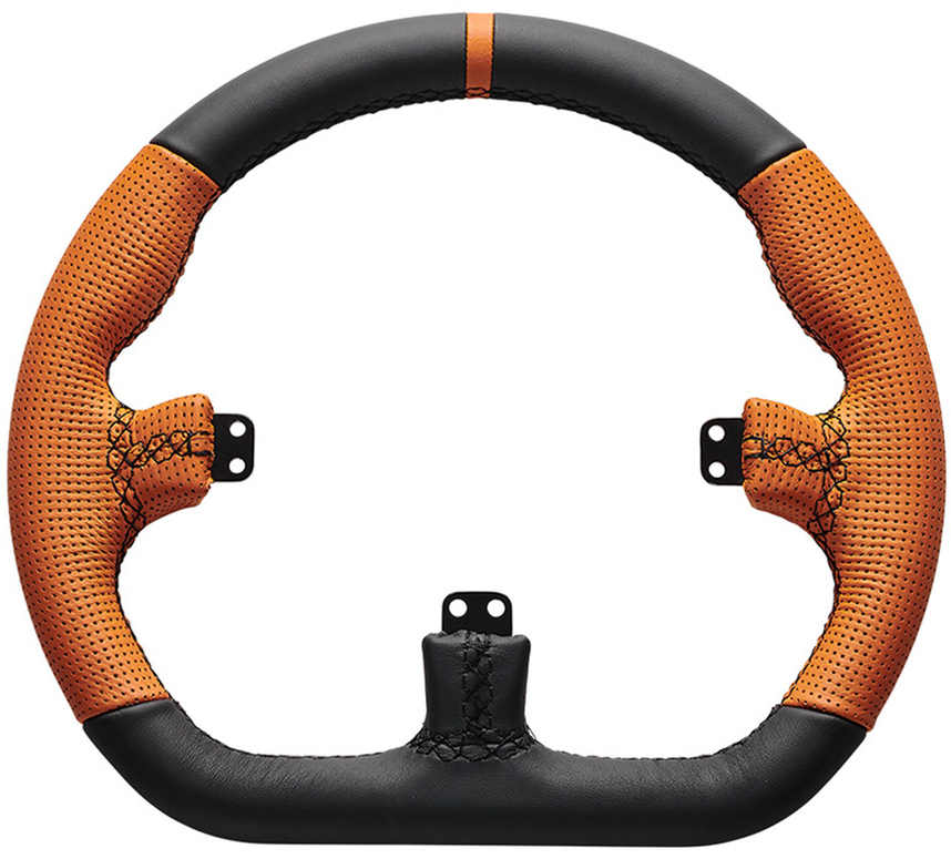 Asetek SimSports - Asetek SimSports GT Rim - Closed D, Leder - orange