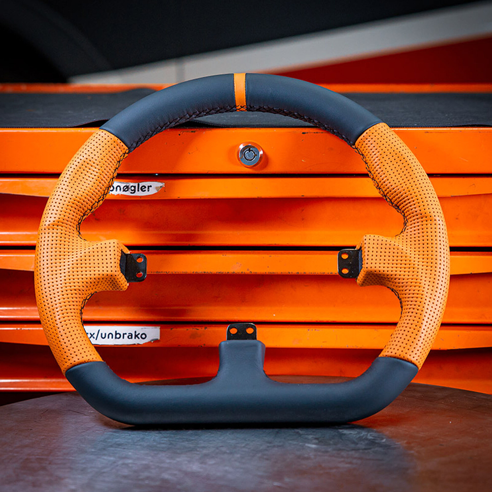 Asetek SimSports - Asetek SimSports GT Rim - Closed D, Leder - orange