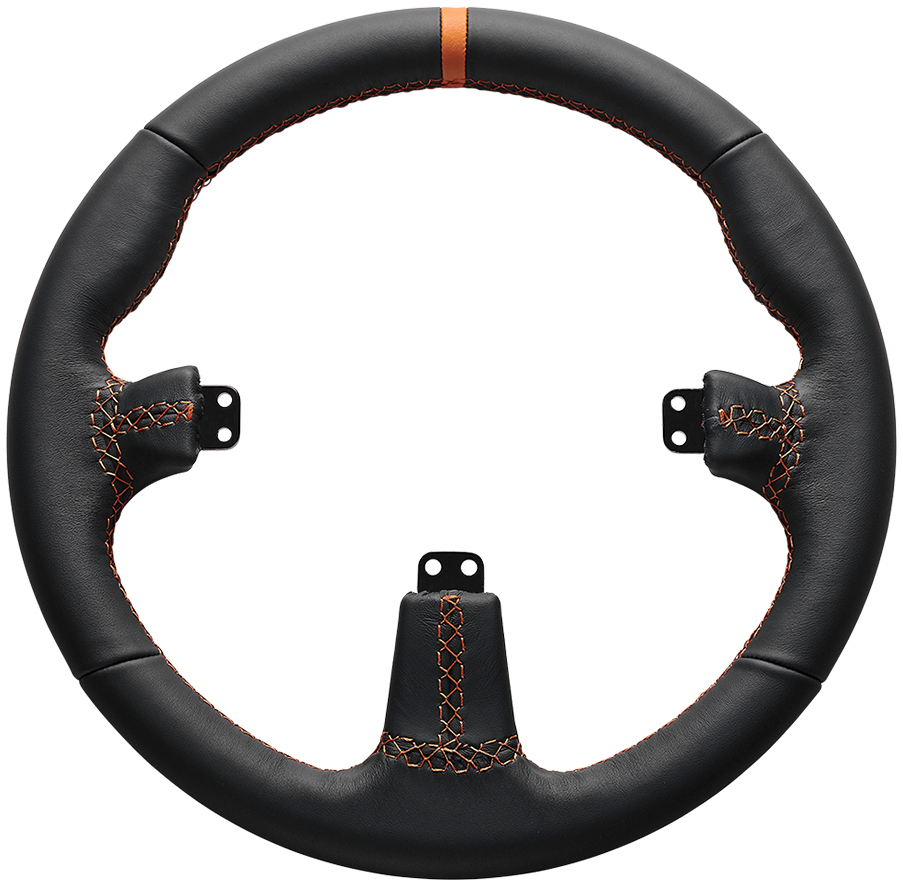 Asetek SimSports - Asetek SimSports GT Rim - Round, Leder