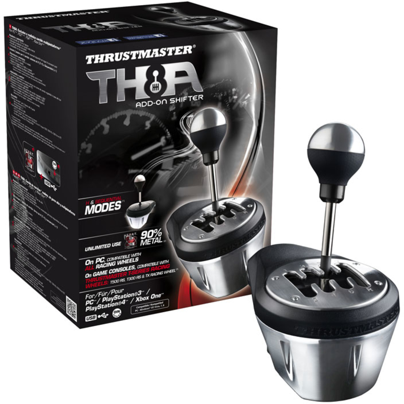 Thrustmaster - Palanca de Cambios Addon Thrustmaster TH8A Xbox ONE / PS4 / PS3 / PC