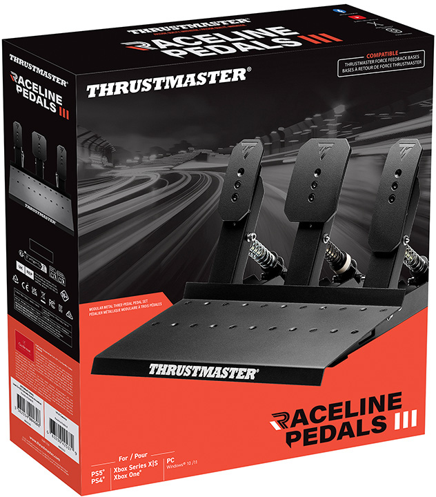 Thrustmaster - Pedales Thrustmaster Raceline Pedals III PC/PS5/PS4/Xbox One/Xbox Series S|X
