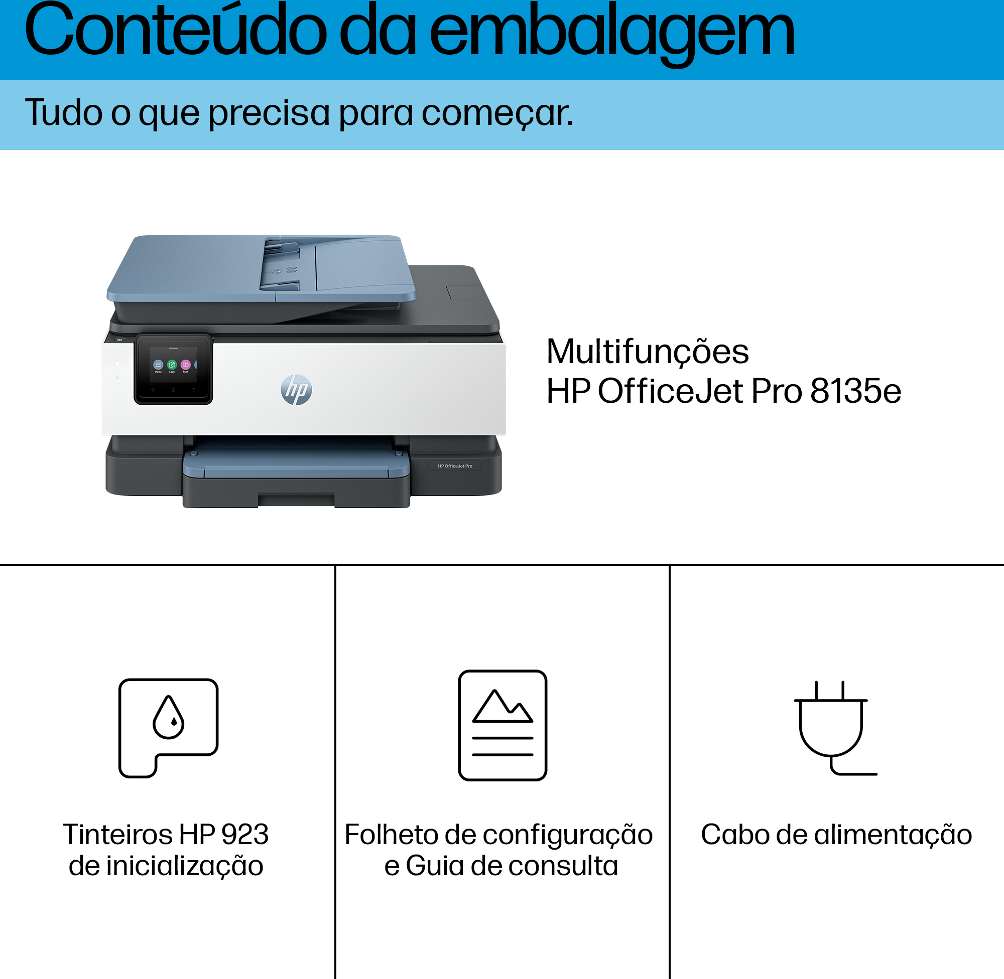  - Impresora Multifunción de Inyección de Tinta HP OfficeJet Pro 8135e Todo-en-Uno WiFi