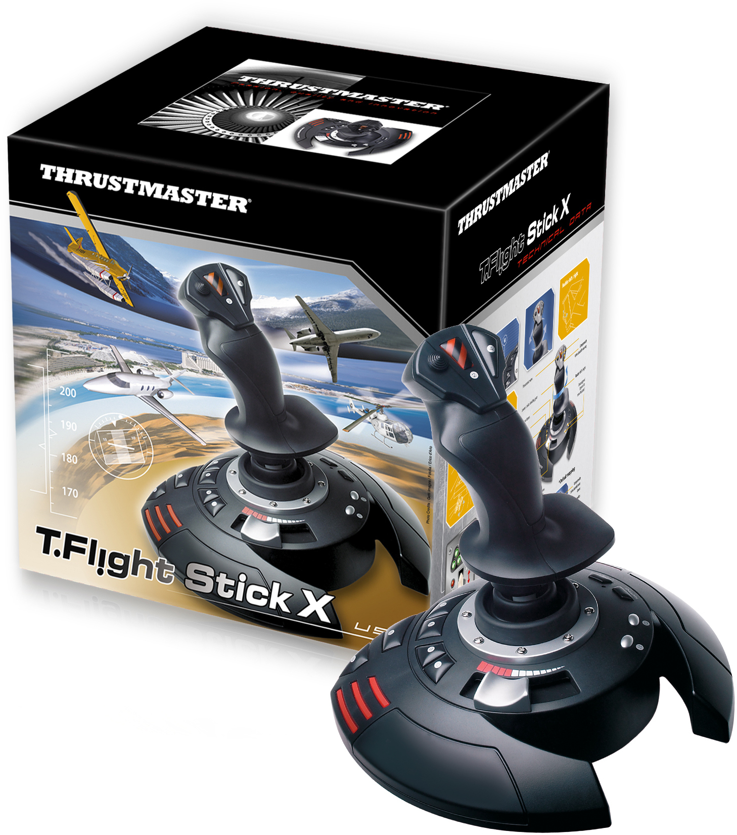 Thrustmaster - Joystick Thrustmaster T.Flight Stick X USB - PS3 / PC