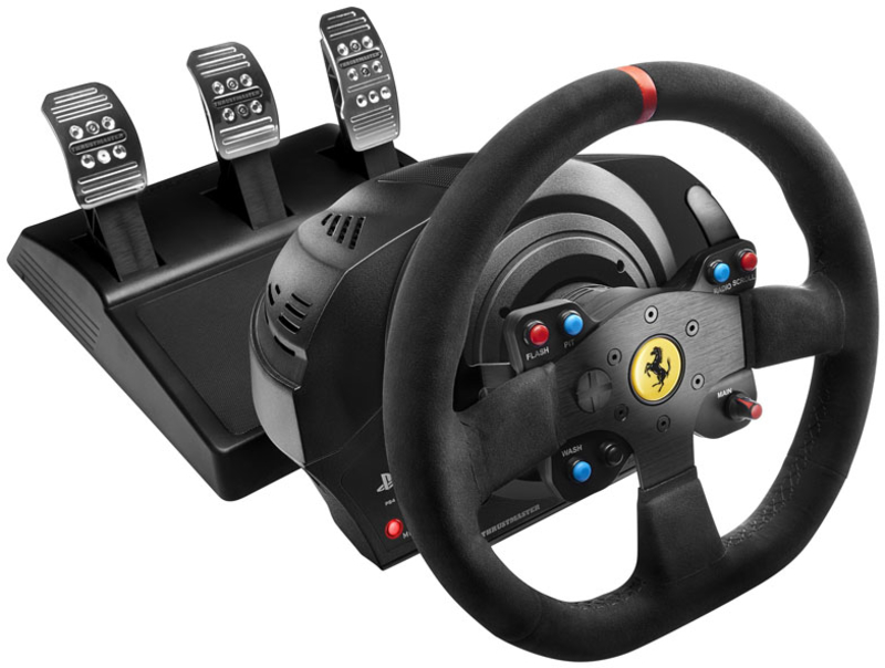 Volante + Pedales Thrustmaster T300 Ferrari Alcantara Edition - PS5 / PS4 / PS3 / PC