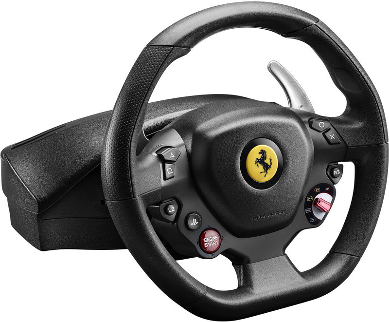 Thrustmaster - Volante + Pedales Thrustmaster T80 RW Ferrari 488 GTB - PS5 / PS4 / PC