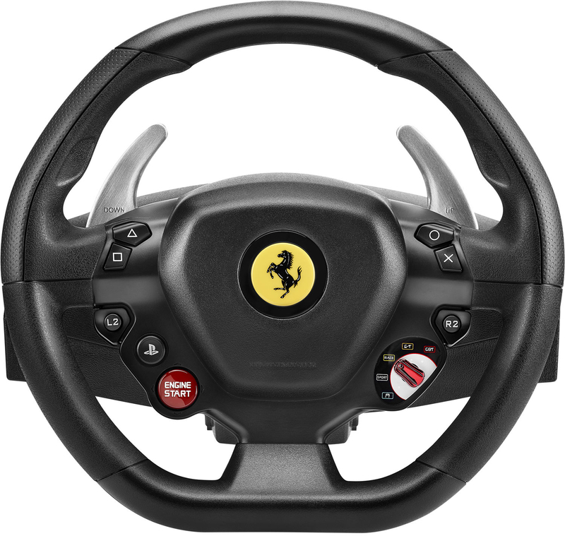 Thrustmaster - Volante + Pedales Thrustmaster T80 RW Ferrari 488 GTB - PS5 / PS4 / PC