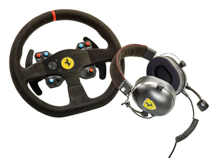 Thrustmaster - Volante + Auriculares Thrustmaster Race Kit Ferrari 599XX EVO Edition