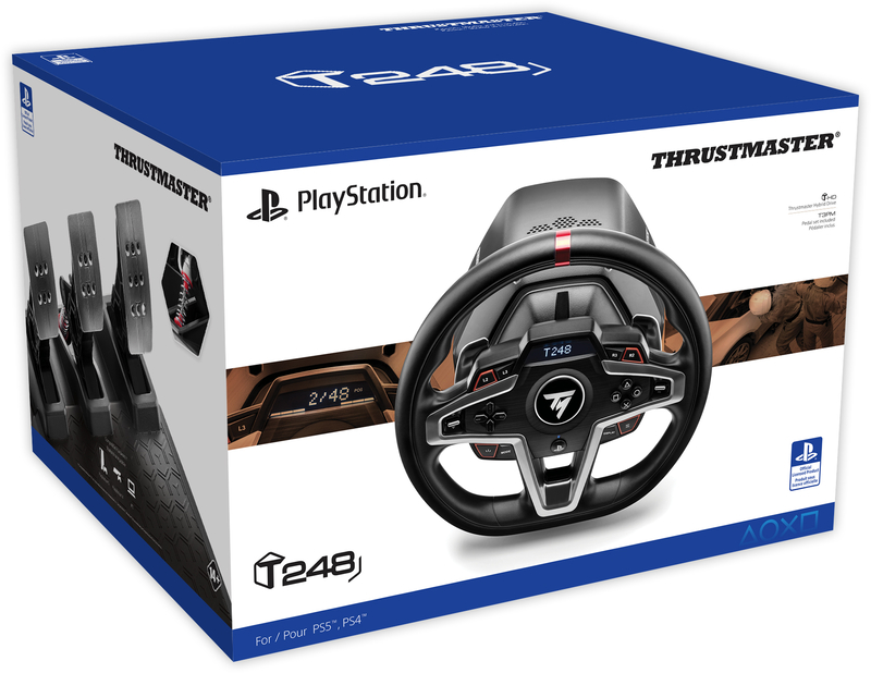 Thrustmaster - Volante + Pedais Thrustmaster T248 PS4 / PS5 / PC