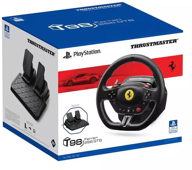  - Volante + Pedales Thrustmaster T98-P Ferrari 296 GTB Edition PS5 / PS4 / PC