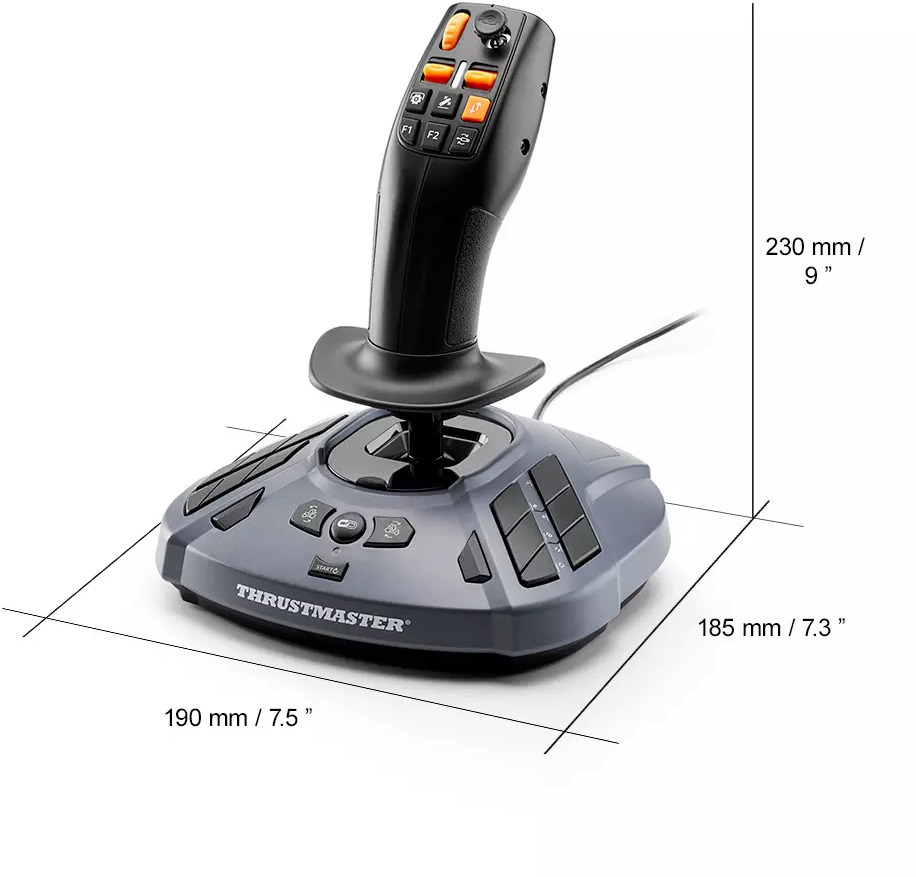 Thrustmaster - Joystick Thrustmaster SimTask Farming Stick PC//PS5