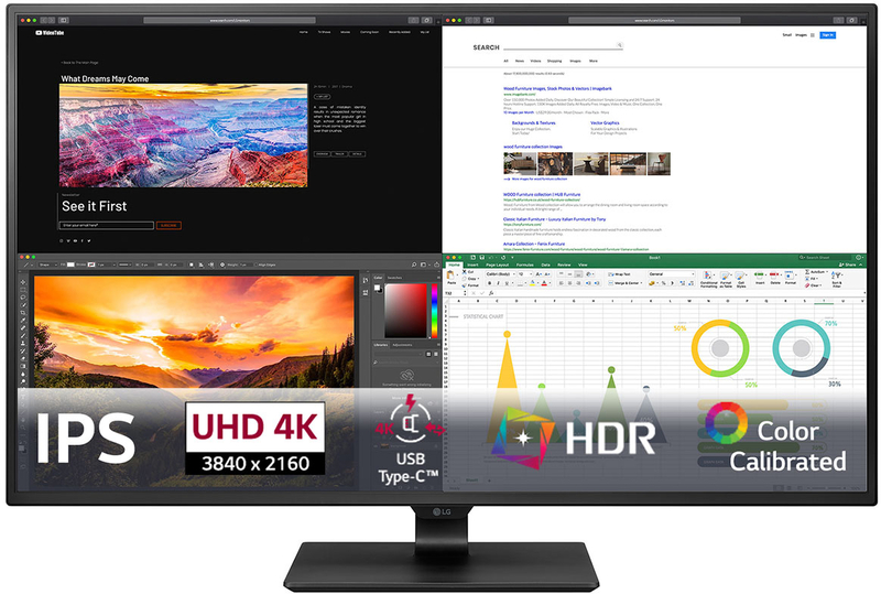 LG - Monitor LG UltraFine 42.5" 43UN700-B IPS 4K UHD 60Hz USB-C HDR10