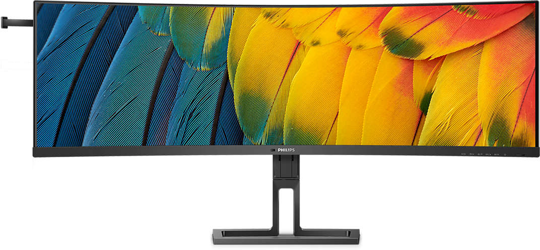 Philips - Monitor Curvo Philips Série 6000 45" 45B1U6900C VA Dual-QHD 75Hz USB-C (PD100W) KVM C/Webcam