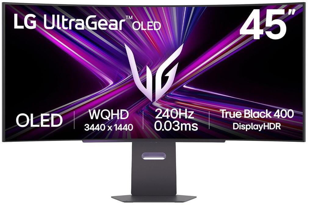 LG - Monitor Curvo Gaming LG UltrGear 45" 45GX900A OLED WQHD 240Hz 0.03ms G-Sync Compatible