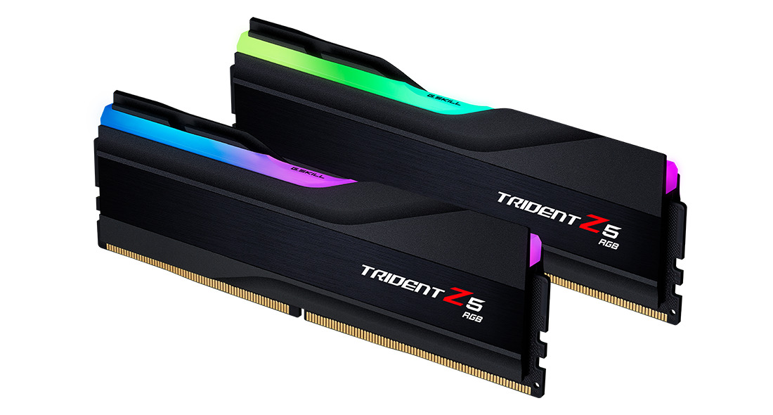 G.Skill - G.Skill Kit 32GB (2 x 16GB) DDR5 6000MHz Trident Z5 RGB CL40 Black- F5-6000J4040F16GX2-TZ5RK