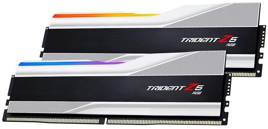 G.Skill - ** B Grade ** G.Skill Kit 32GB (2 x 16GB) DDR5 6000MHz Trident Z5 RGB CL36 Silver - F5-6000J3636F16GX2-TZ5RS