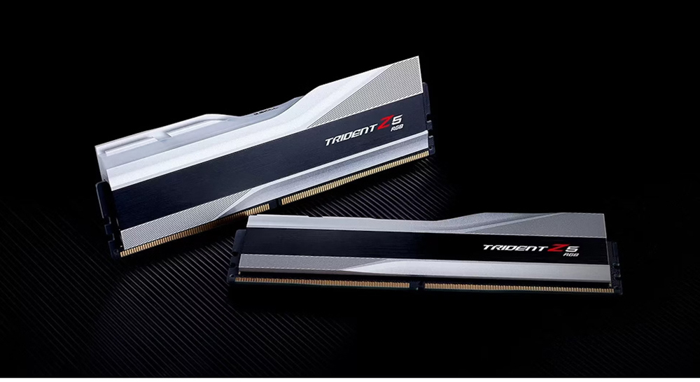 G.Skill - ** B Grade ** G.Skill Kit 32GB (2 x 16GB) DDR5 6000MHz Trident Z5 RGB CL36 Silver - F5-6000J3636F16GX2-TZ5RS