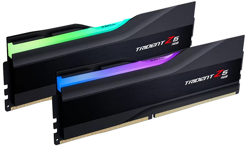 G.Skill - ** B Grade ** G.Skill Kit 32GB (2 x 16GB) DDR5 6400MHz Trident Z5 RGB CL32 Black - F5-6400J3239G32GX2-TZ5RK