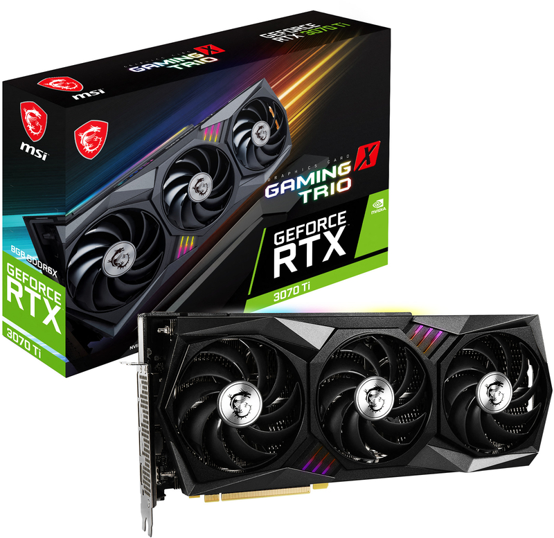 MSI - ** B Grade ** Tarjeta Gráfica MSI GeForce® RTX 3070 Ti GAMING X TRIO 8GB GDDR6X
