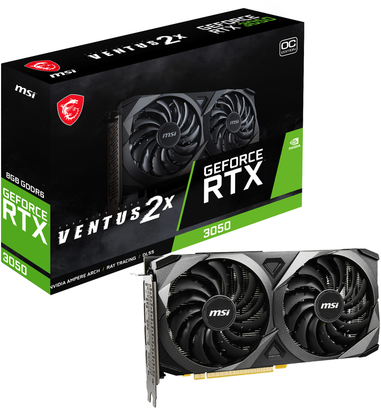 Tarjeta Gráfica MSI GeForce® RTX 3050 VENTUS 2X 8G OC