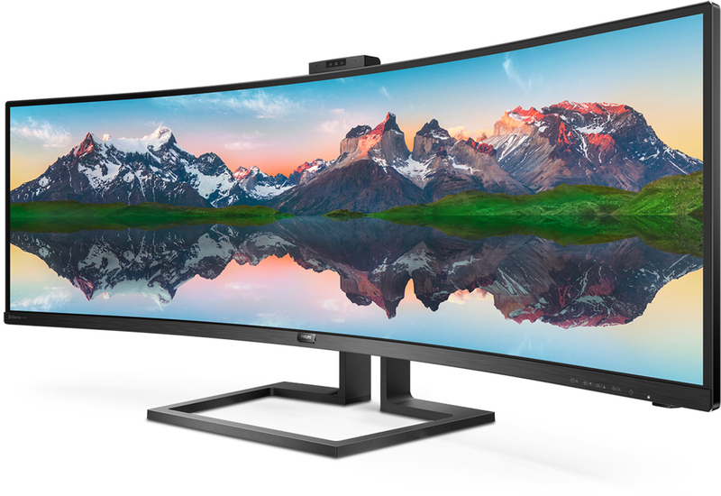 Philips - Monitor Curvo Philips 49" 499P9H VA Dual QHD 70Hz 5ms USB-C (65W) WebCam