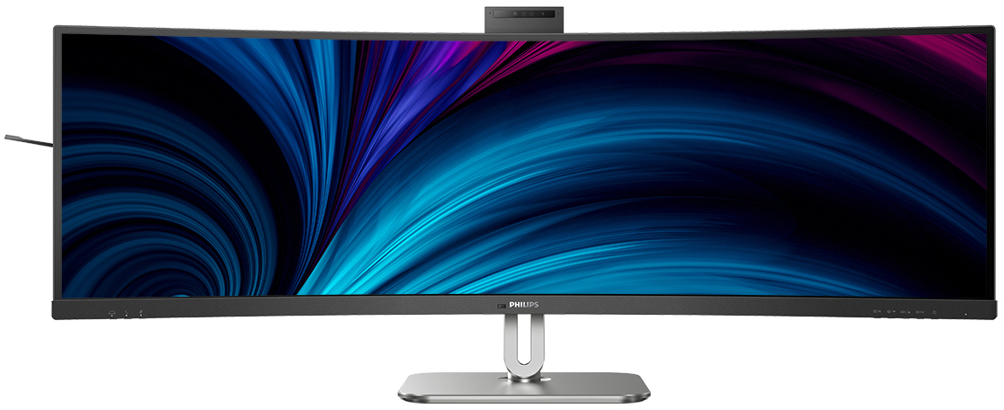 Philips - Monitor Curvo Philips Série 5000 49" 49B2U5900CH VA Dual-QHD 75Hz (PD100W) KVM C/Webcam