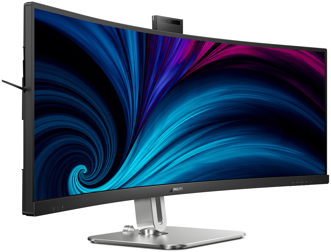 Philips - Monitor Curvo Philips Série 5000 49" 49B2U5900CH VA Dual-QHD 75Hz (PD100W) KVM C/Webcam