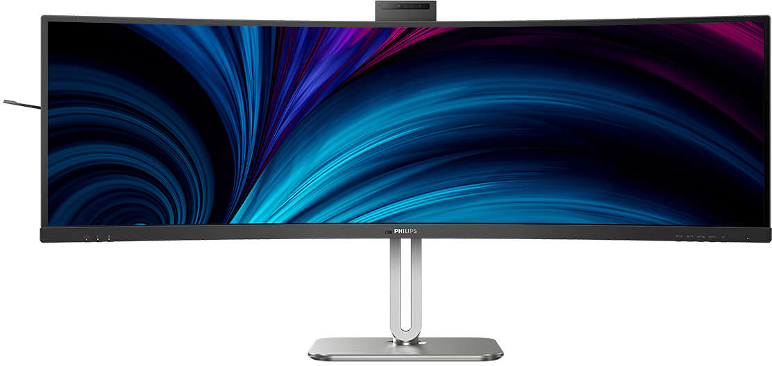 Philips - Monitor Curvo Philips Série 6000 49" 49B2U6900CH VA Dual-QHD 75Hz (PD100W) KVM C/Webcam