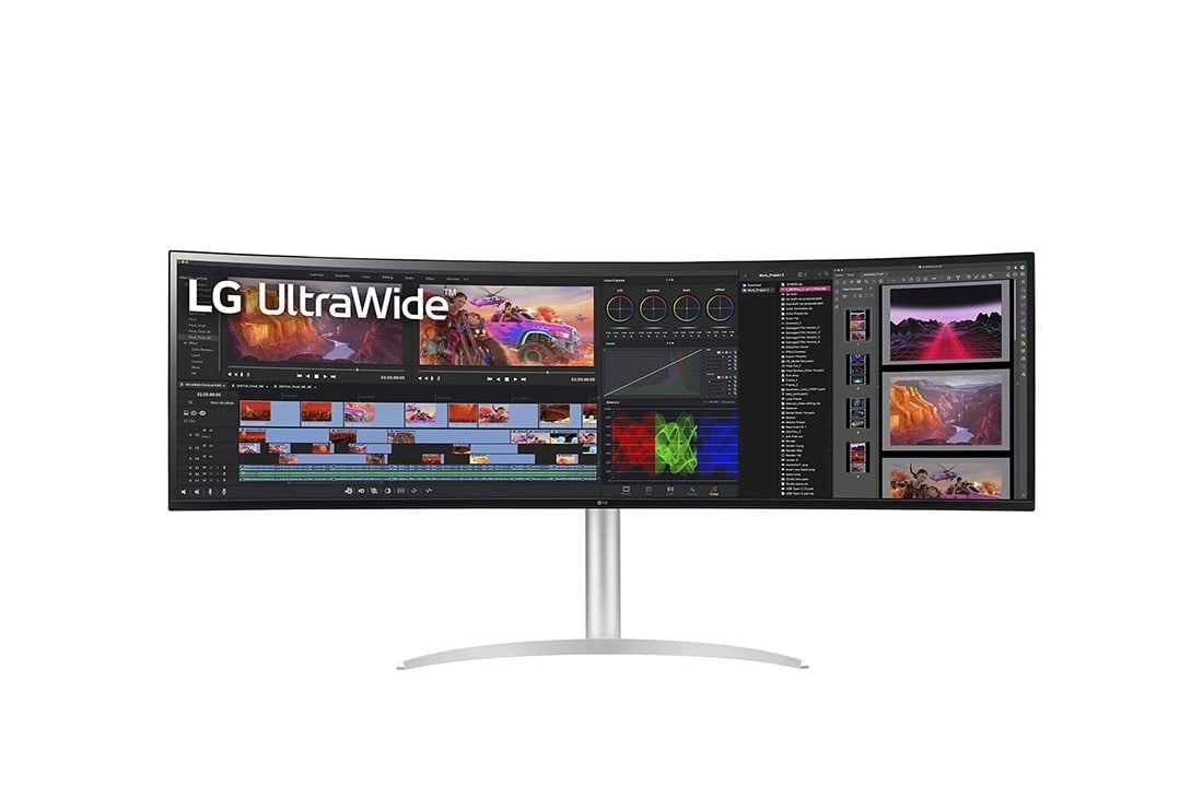 LG - Monitor Gaming LG UltraGear 49" 49WQ95C-W Nano IPS Dual QHD 144Hz 5ms FreeSync Premium Pro / G-SYNC Compatible