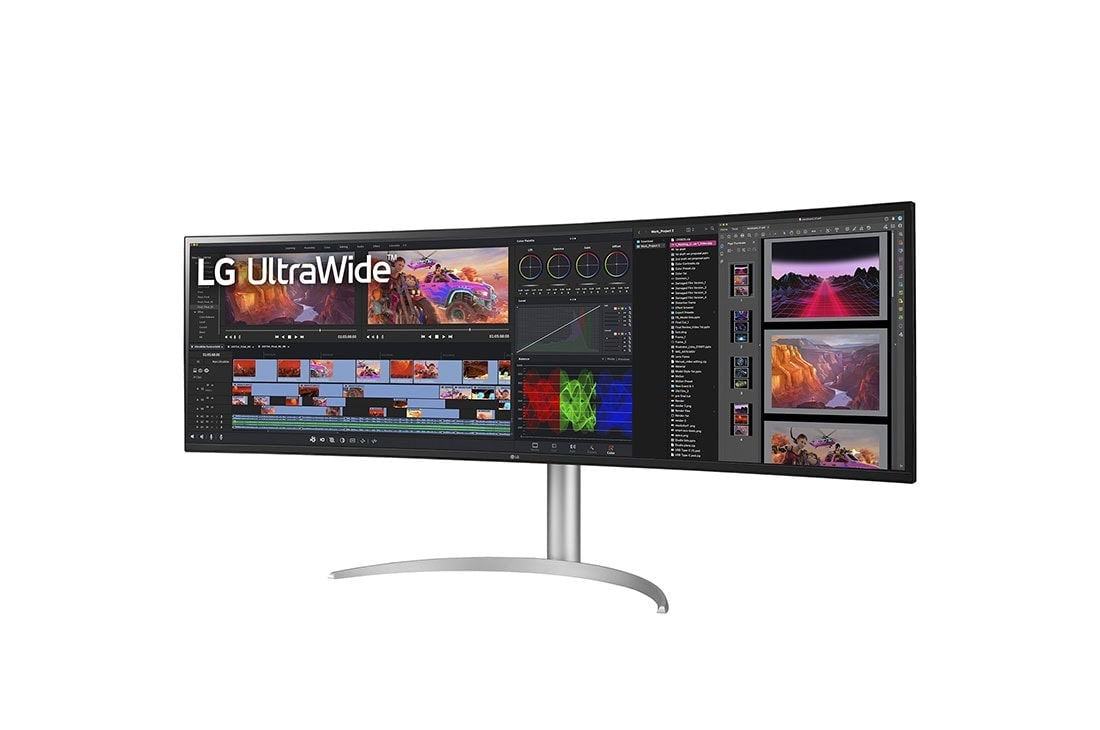 LG - Monitor Gaming LG UltraGear 49" 49WQ95C-W Nano IPS Dual QHD 144Hz 5ms FreeSync Premium Pro / G-SYNC Compatible