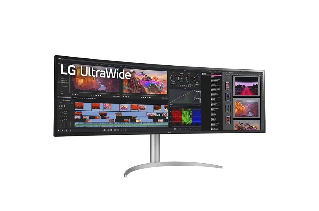 LG - Monitor Gaming LG UltraGear 49" 49WQ95C-W Nano IPS Dual QHD 144Hz 5ms FreeSync Premium Pro / G-SYNC Compatible