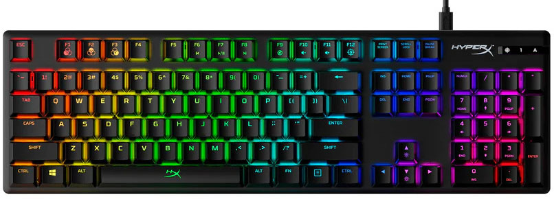 Teclado Mecânico HyperX Alloy Origins RGB Gaming US Red Switches