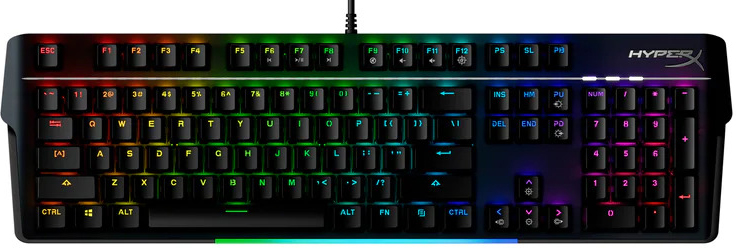 Teclado Mecânico HyperX Alloy MKW100 RGB US TTC Red Switch