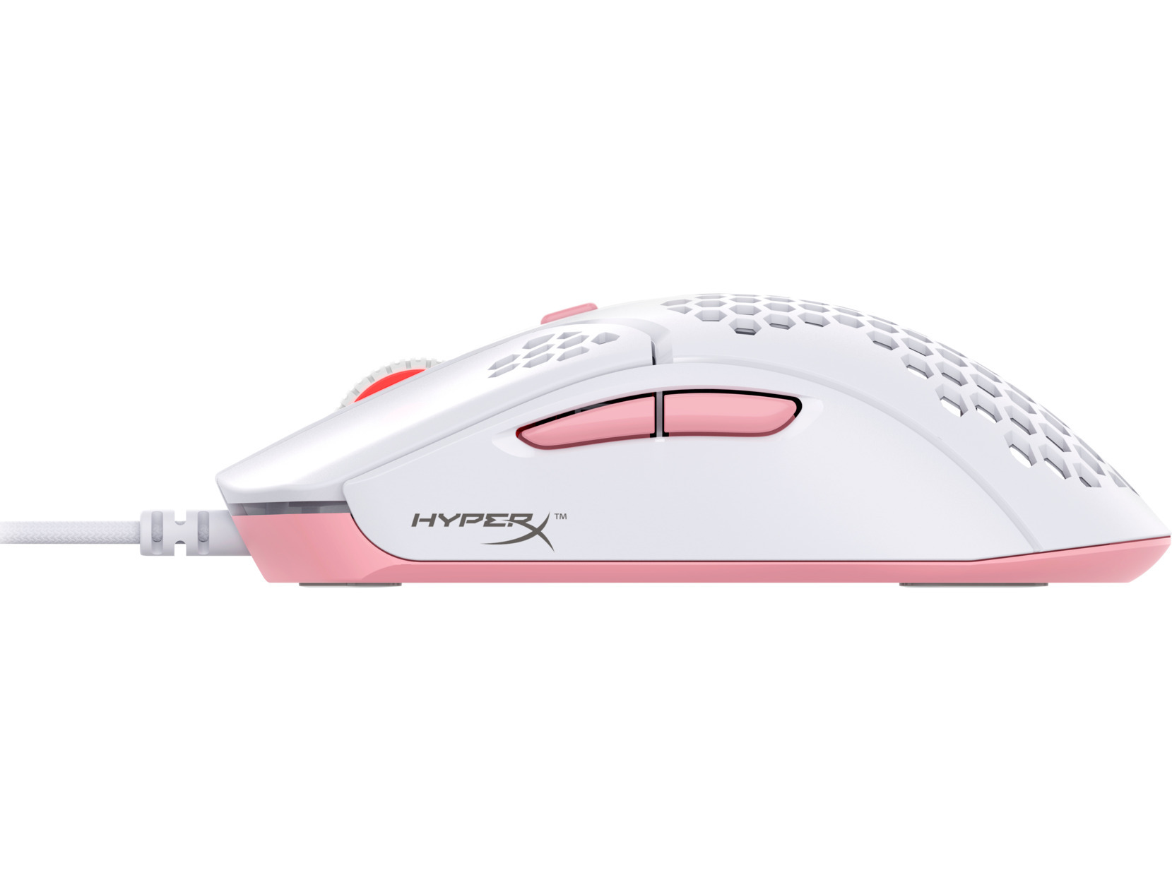 HyperX - Ratón HyperX Pulsefire Haste RGB 16000DPI Blanco/Rosa