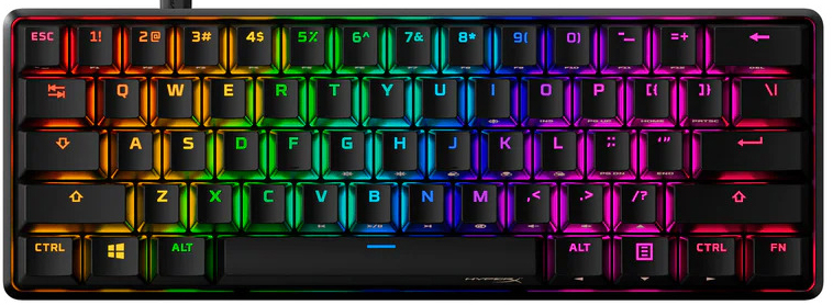 Teclado Mecânico HyperX Alloy Origins 60 RGB Gaming US Red Switches