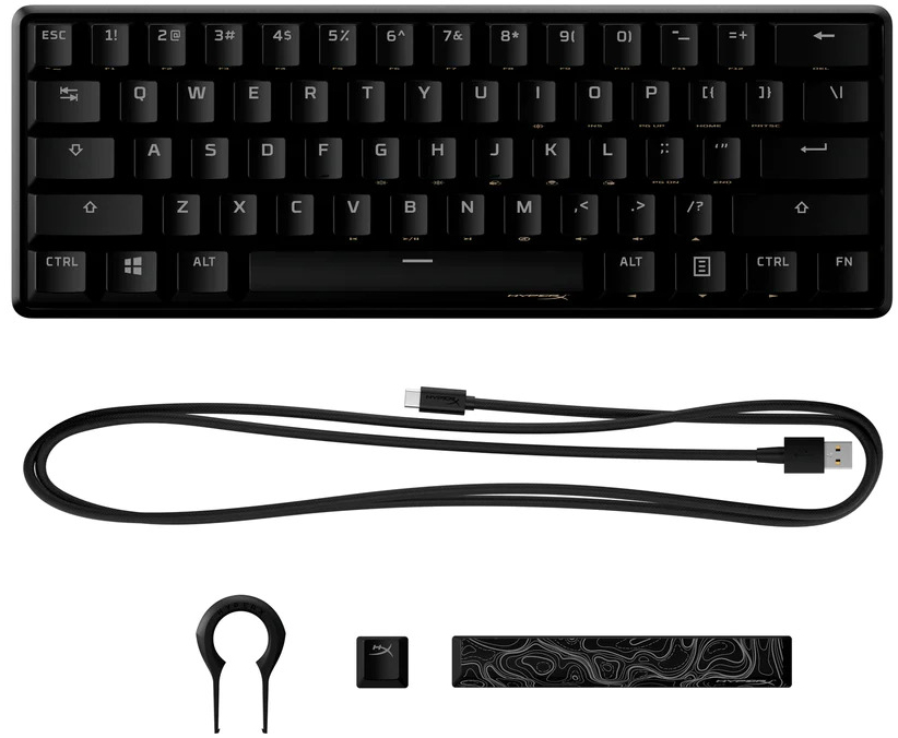 HyperX - Teclado Mecânico HyperX Alloy Origins 60 RGB Gaming US Red Switches