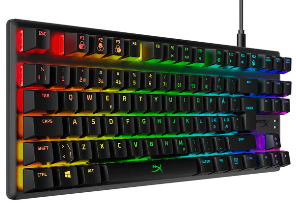 HyperX - Teclado Mecânico HyperX Alloy Origins Core RGB Gaming US HyperX Blue Switches