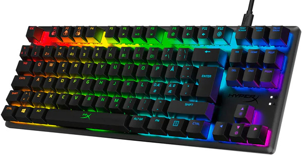 HyperX - Teclado Mecânico HyperX Alloy Origins Core RGB Gaming US HyperX Blue Switches