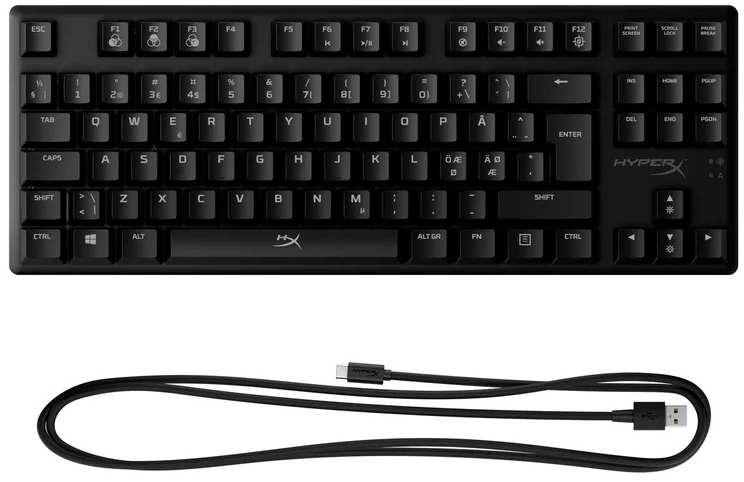 HyperX - Teclado Mecânico HyperX Alloy Origins Core RGB Gaming US HyperX Blue Switches