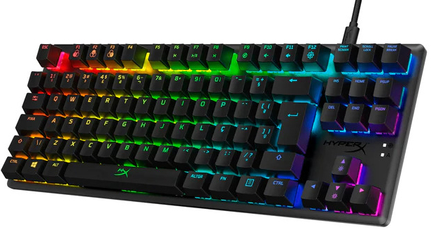 HyperX - Teclado Mecânico HyperX Alloy Origins Core RGB Gaming PT-BR HyperX Red Switches