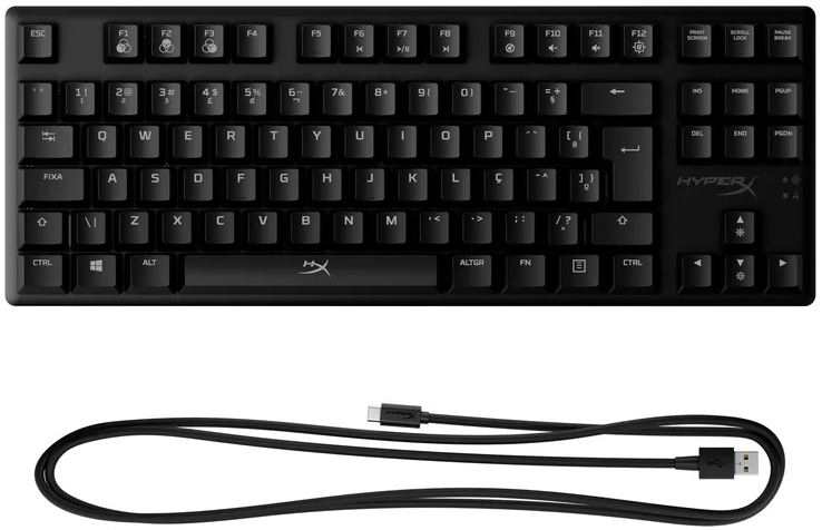 HyperX - Teclado Mecânico HyperX Alloy Origins Core RGB Gaming PT-BR HyperX Red Switches