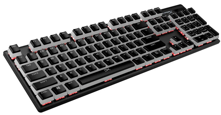 HyperX - Kit Teclas HyperX Pudding Keycaps Full Key Set Negro PBT Layyt US