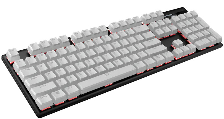 HyperX - Kit Teclas HyperX Pudding Keycaps Full Key Set Blanco PBT Layyt US