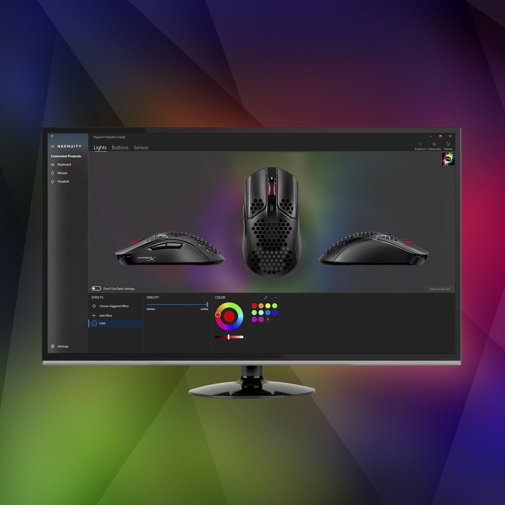 HyperX - ** B Grade ** Ratón HyperX Pulsefire Haste RGB 16000DPI Negro
