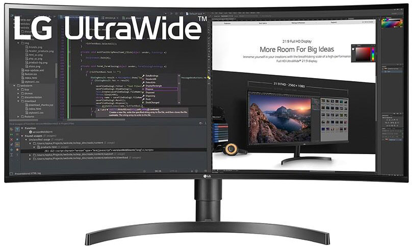 LG - ** B Grade ** Monitor Curvo LG 34" 34WN80C-B IPS UWQHD 60Hz USB-C (60W)